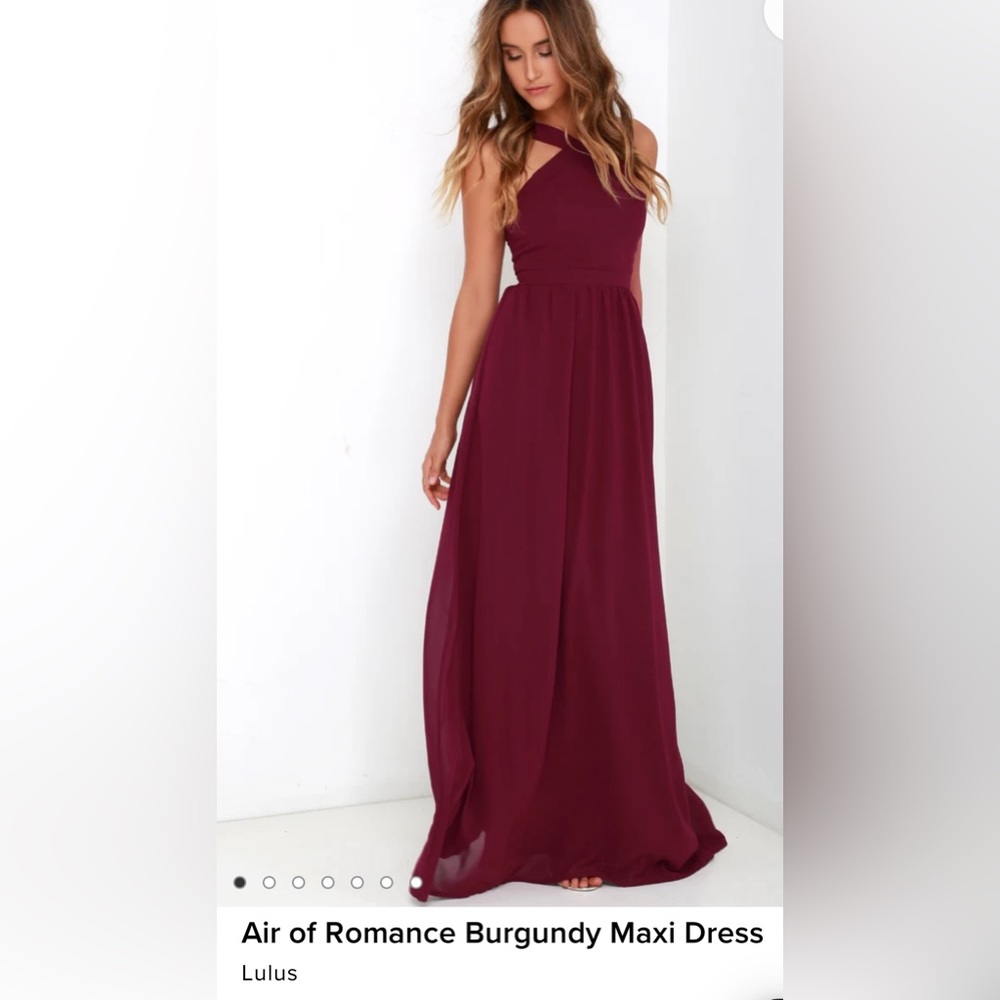 Air of Romance Burgundy Maxi Dress